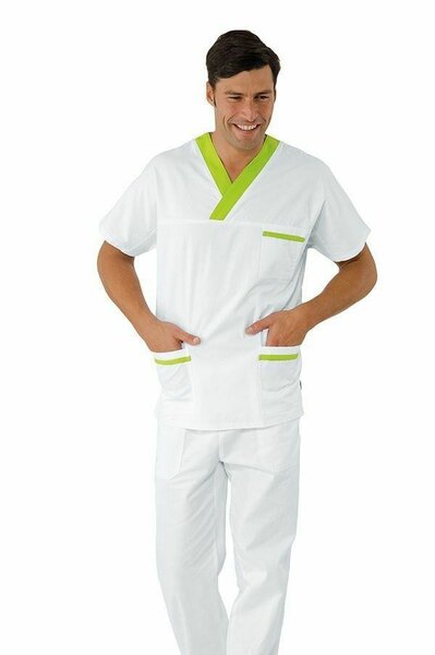 Tenue médicale blanche unisexe