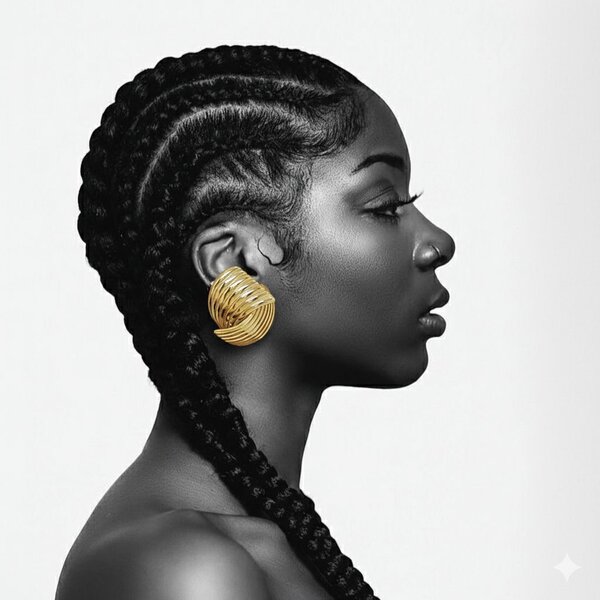 Boucles d'oreilles dorées élégantes