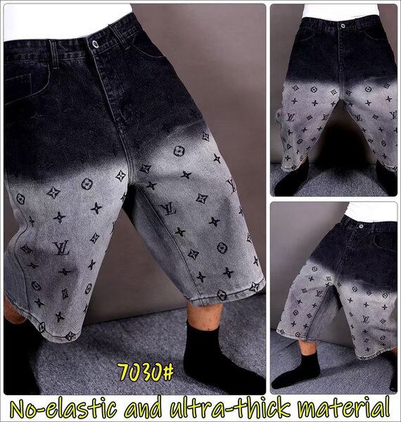 Shorts en Jean Épais Homme