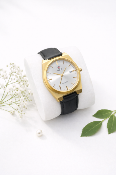 Montre Élégante en Cuir Homme