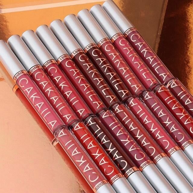 6 pcs rouge à lèvres Mat