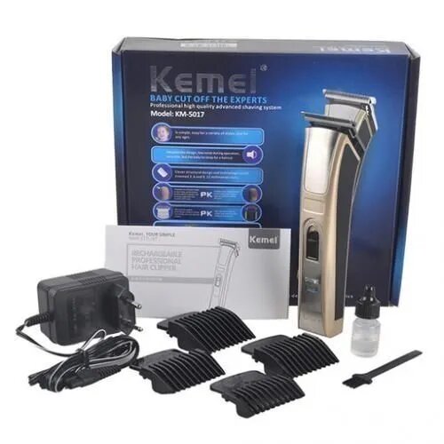 Kemei Tondeuse KEMEI Electrique Rechargeable KM-5017 – Cheveux Et Barbe – Pour Hommes Et Enfants – Dore