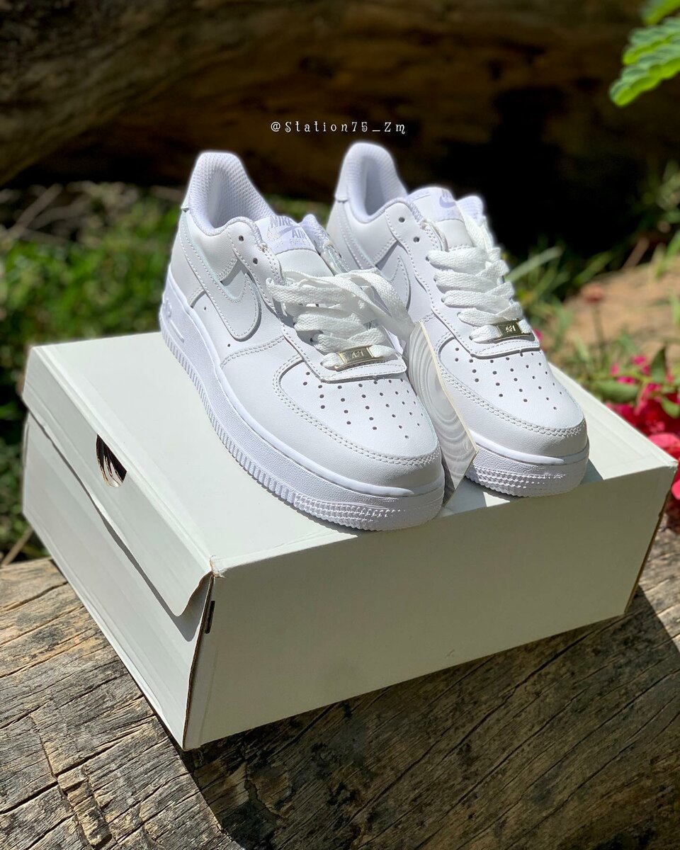 Triple White Airforce 1s 
