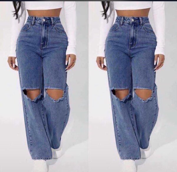 Straight leg jeans