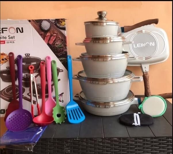 Lefon 23pcs Nonstick Die-Cookware set