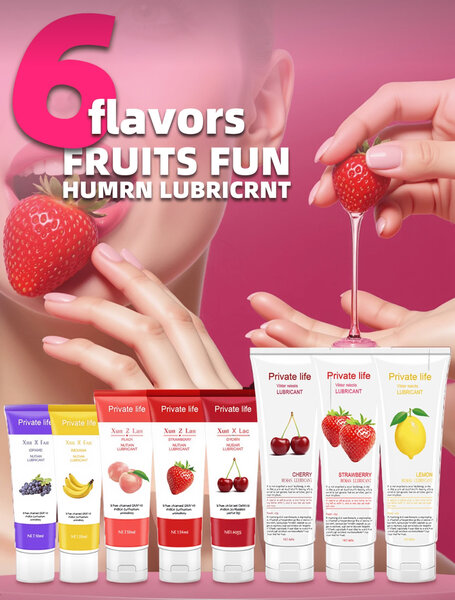 Lubrifiant Fruité 6 Saveurs