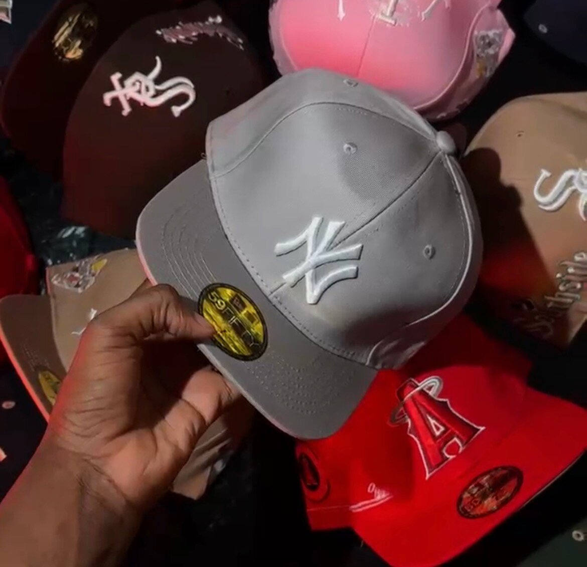 Casquette New York Grise