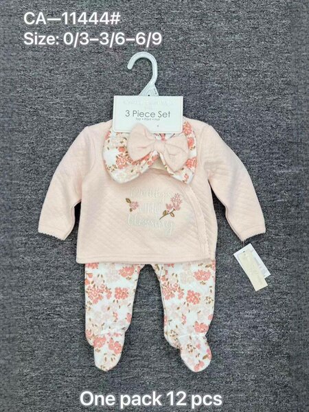 Ensemble Bébé 3 Pièces Fille