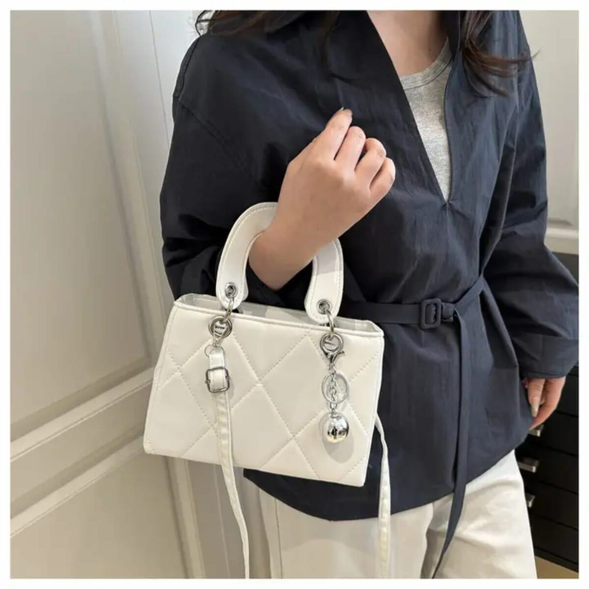 Sac à main élégant matelassé