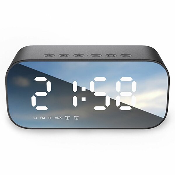Alarm clock wireless digital and rechargeable  Bluetooth