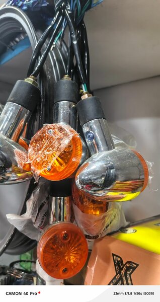 Indicateurs LED moto chromés