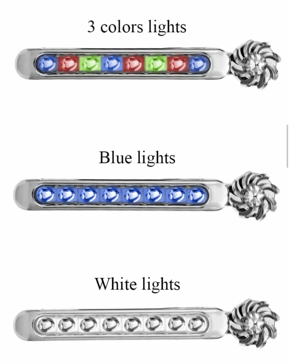 Lumières de voiture colorées