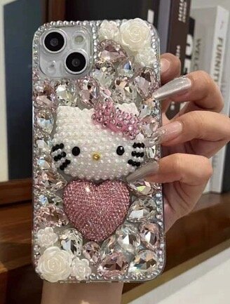 Coque Strass Rose iPhone