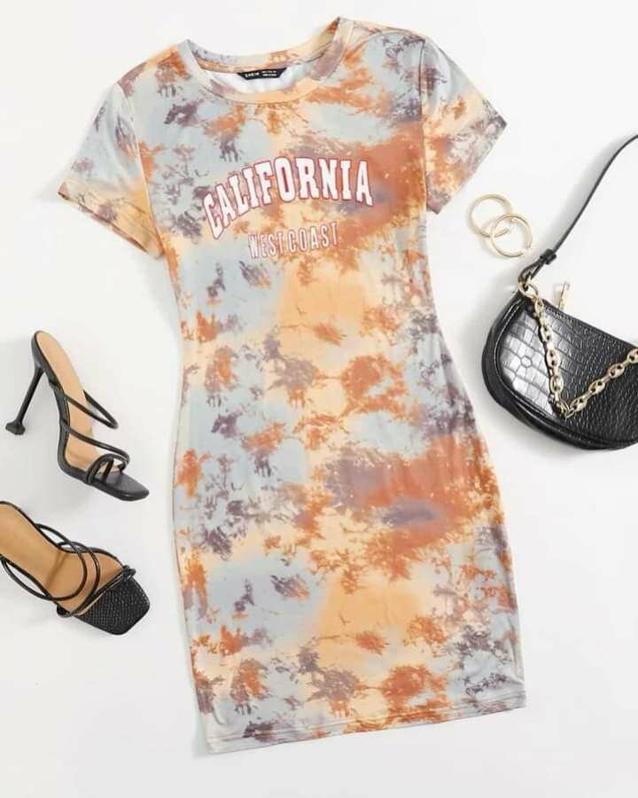 Robe Tie-Dye Californie Été