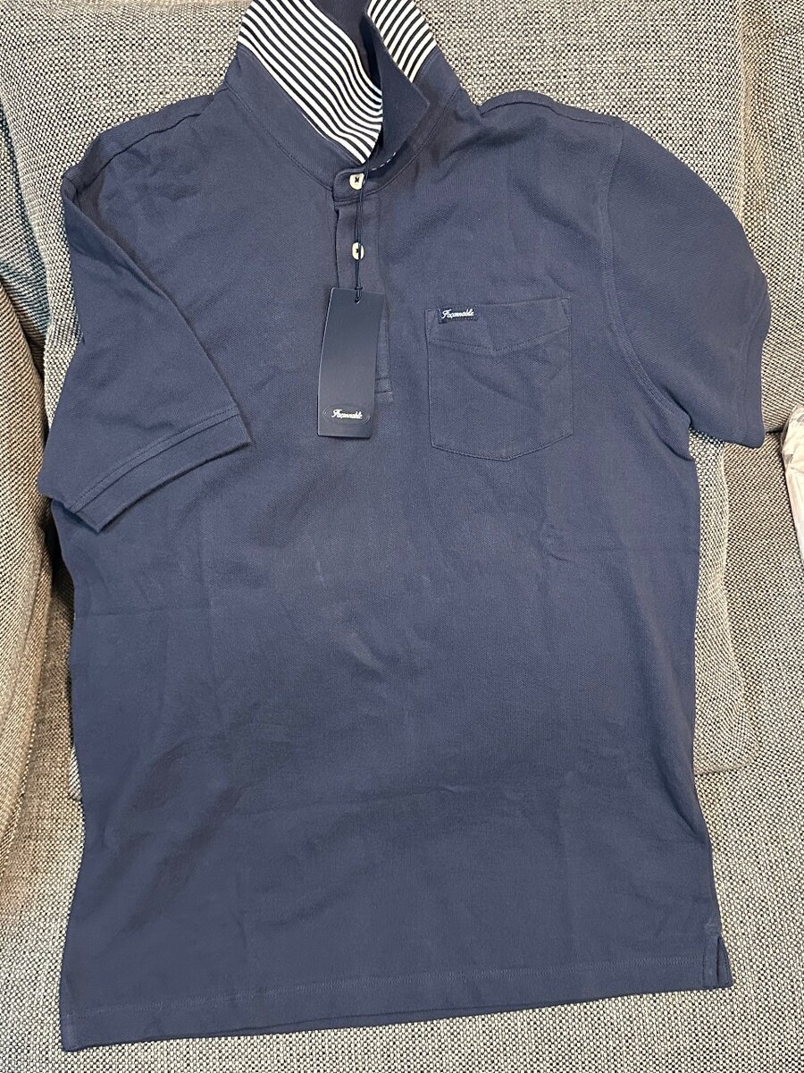 Polo Homme Bleu Élégant