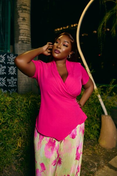 Tunique Fuchsia Élégante