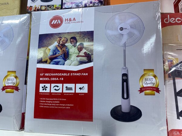 H&A Rechargeable Stand Fan