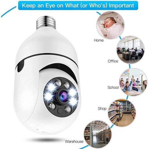 WiFi Light Bulb Security Camera