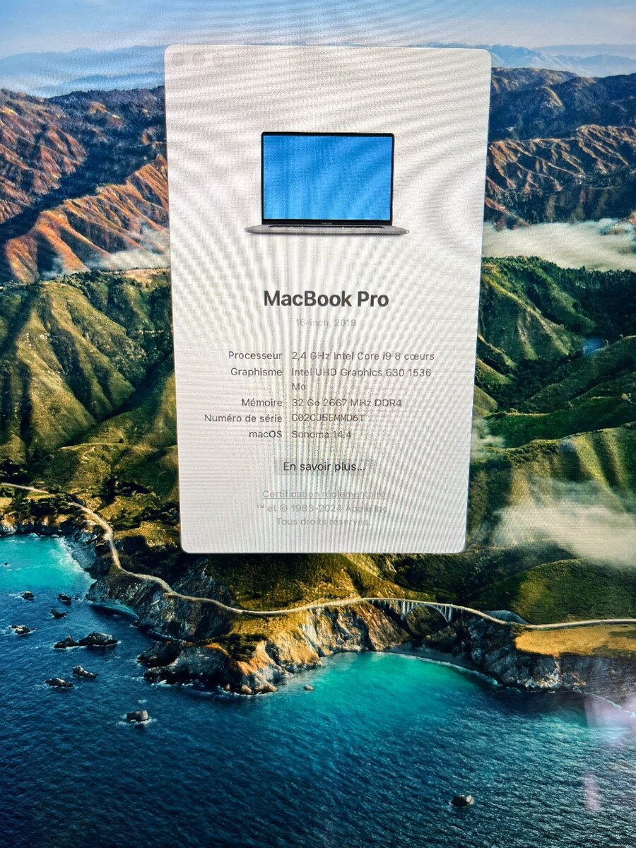 Macbook Pro 1To tera