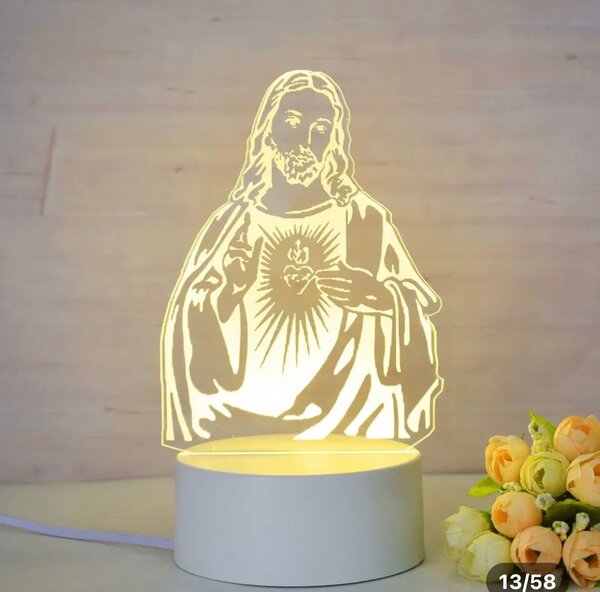Lampe LED décorative Jésus