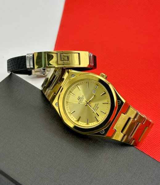 Montre homme acier dorée