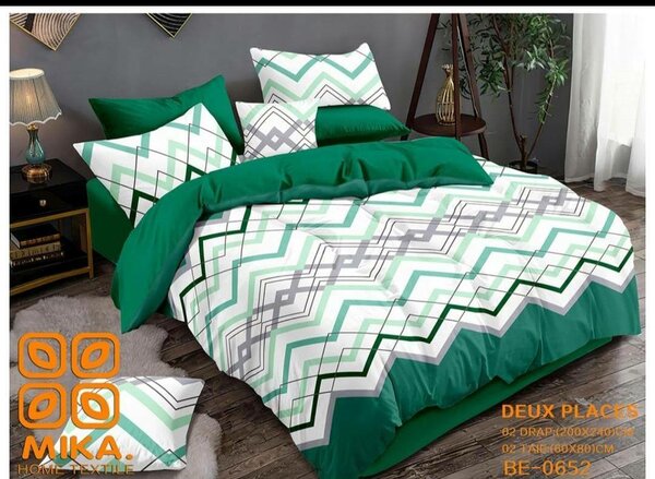 2 Draps 3 places et 2 taies