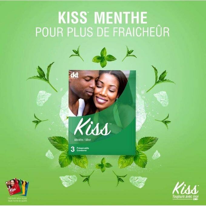 72 Préservatifs menthe Kiss
