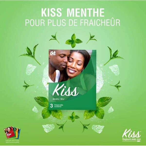 72 Préservatifs menthe Kiss