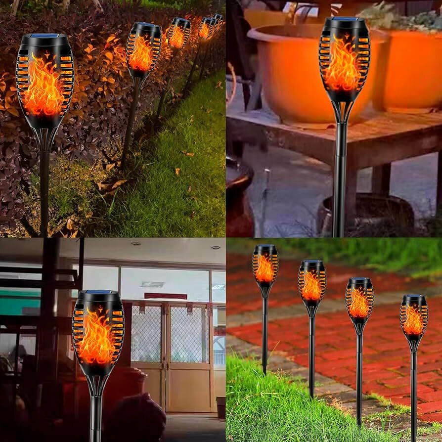Lampe solaire pour jardin flam