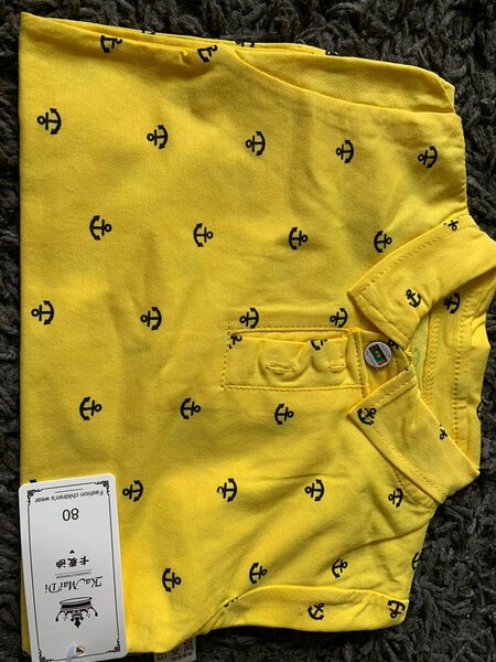 T-shirt polo enfant ancre