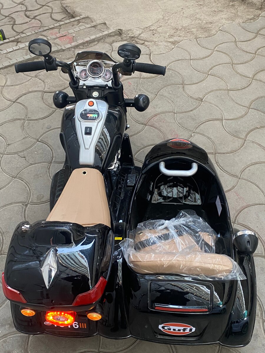 МОТОЦИКЛ ДВУХМЕСТНЫЙ   грузоподемность 70 кг 12 вольт акумля