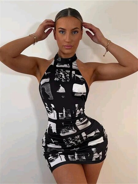 Robe élégante longue et courte pour femme