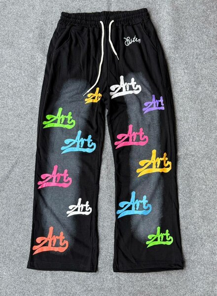 Pantalon jogging graphique coloré