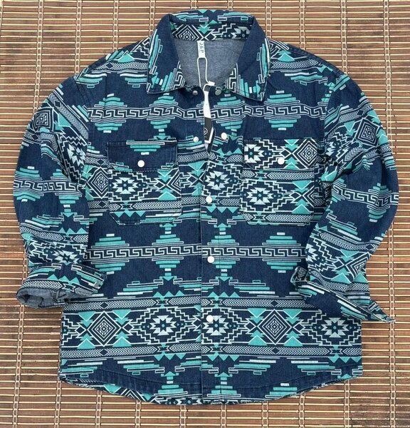 Chemise en coton imprimée hommes