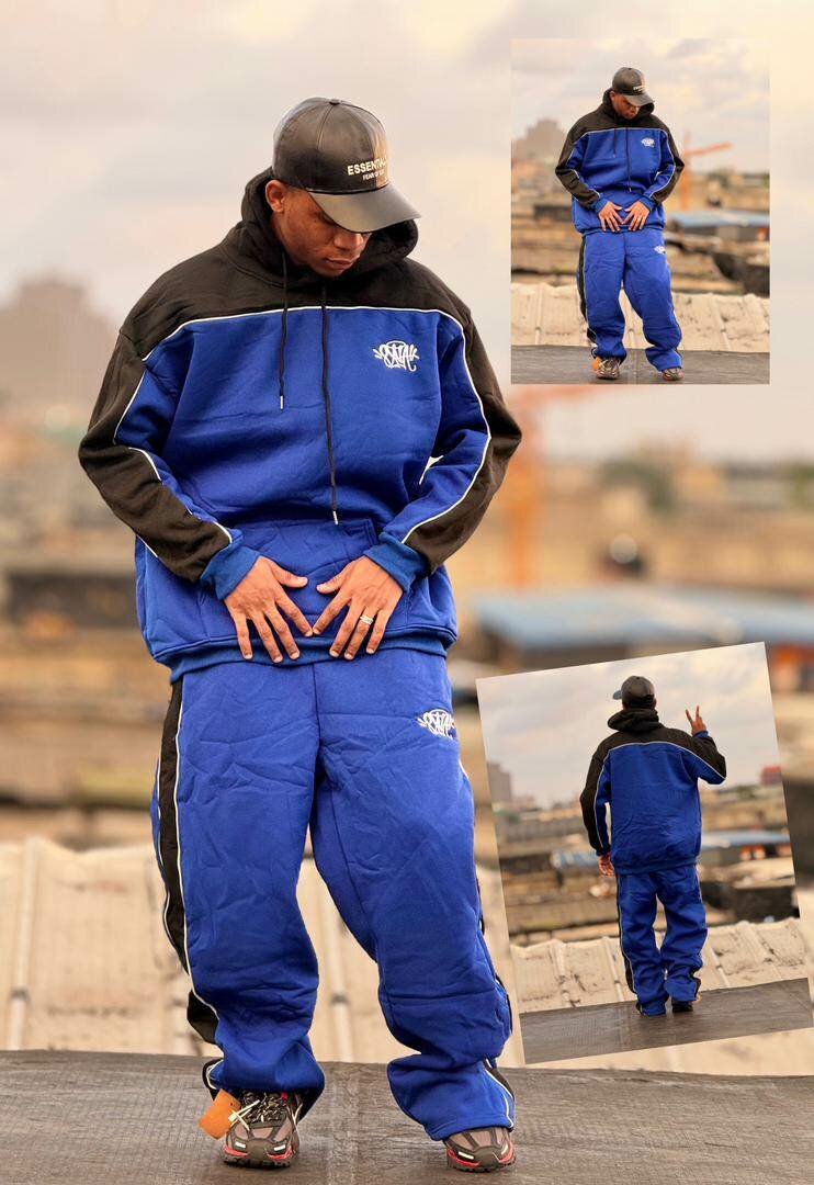 Survêtement bleu homme chaud