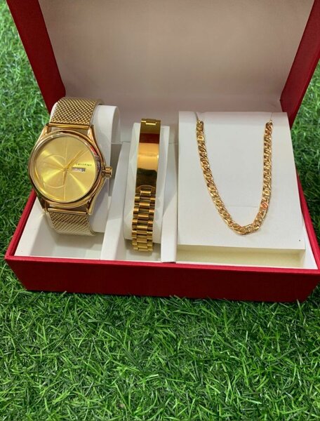 Watch with bracelet and necklace