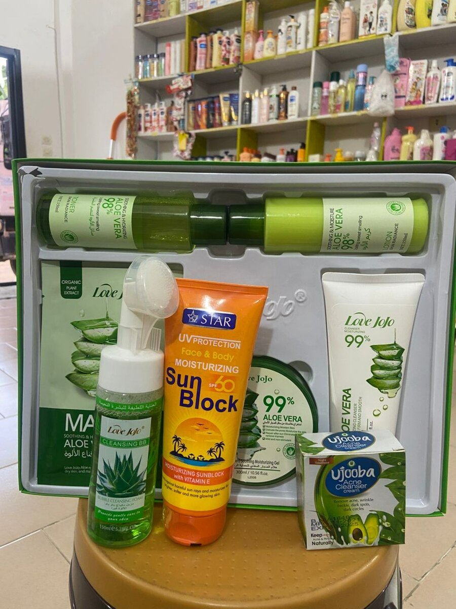 Kit aloes visage+ creme+bross