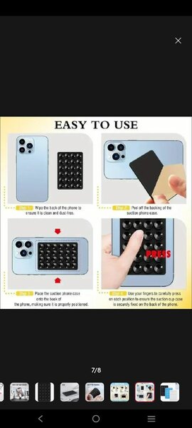 Silicone suction pad phone