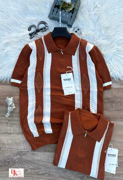 Polo à rayures classique