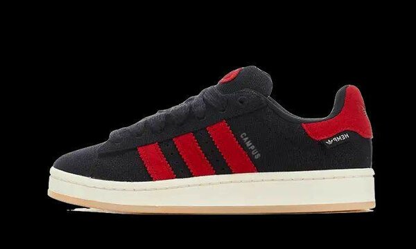 Adidas campus original noir rouge