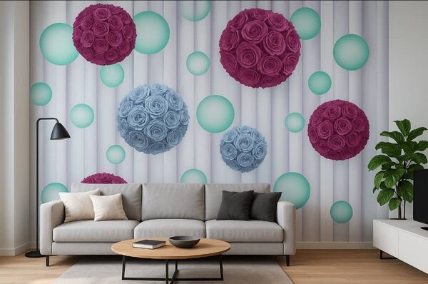 Papier Peint Floral Élégant