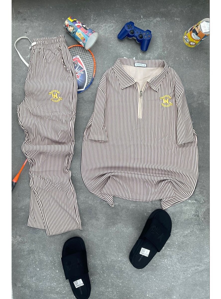 Pyjama rayé confortable