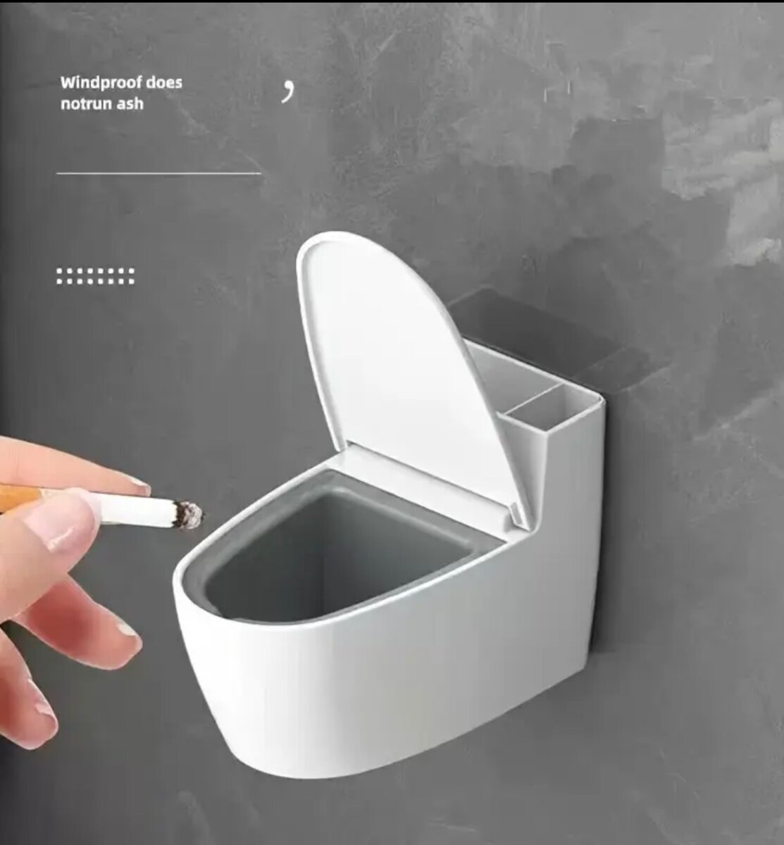 Cendrier créatif design WC