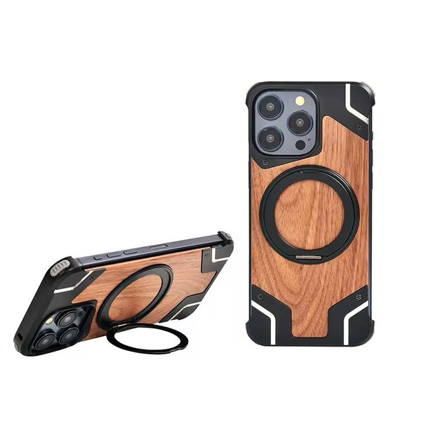 Luxury Wooden-Metal Frame iph