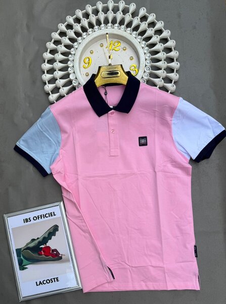 Polo coloré en coton pour homme