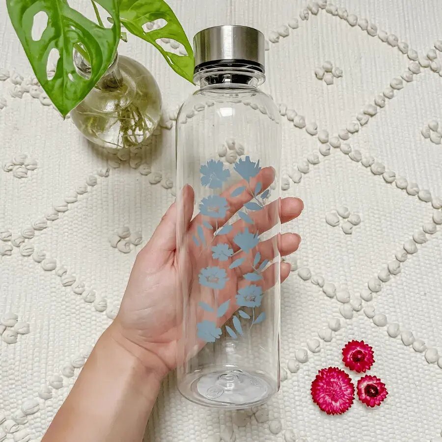 Bouteille en verre réutilisable