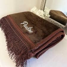 Tapis personnalisé marron