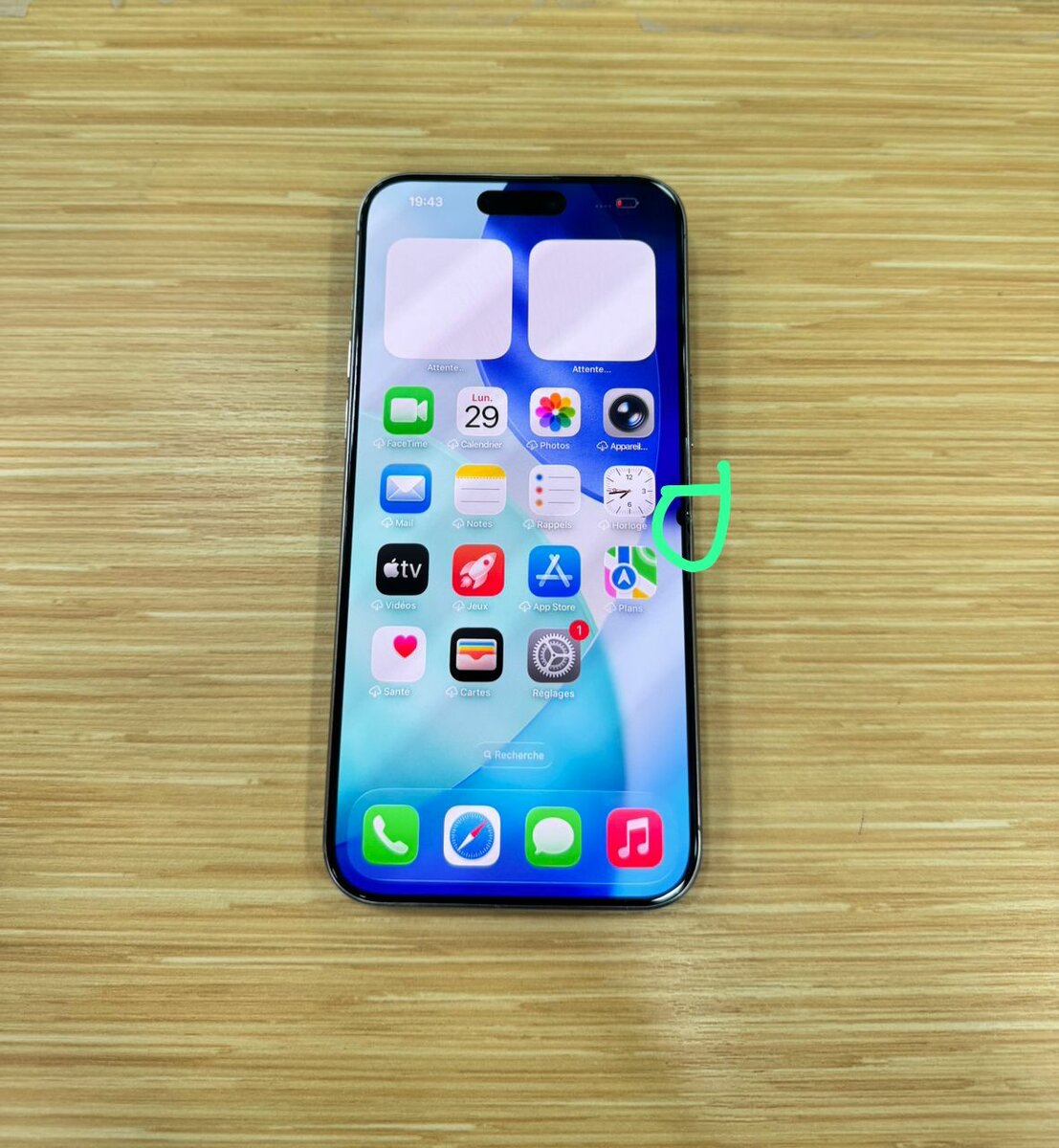 iPhone 15 pro Max 256Go dos fi