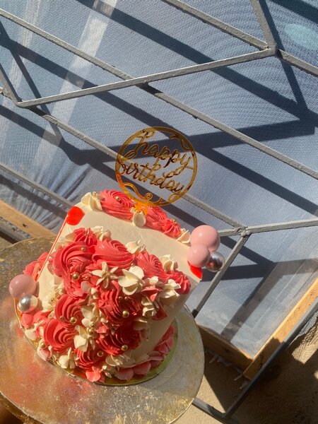 Gâteau d'anniversaire floral