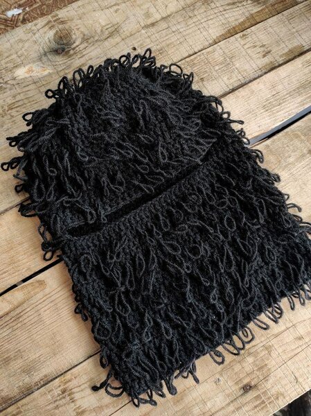 Cagoule Tricot Noir Originale